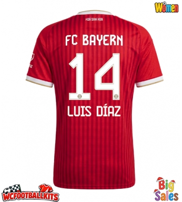 Bayern Munich Luis Diaz #14 Replica Home Stadium Shirt for Women 2026-27 Short Sleeve